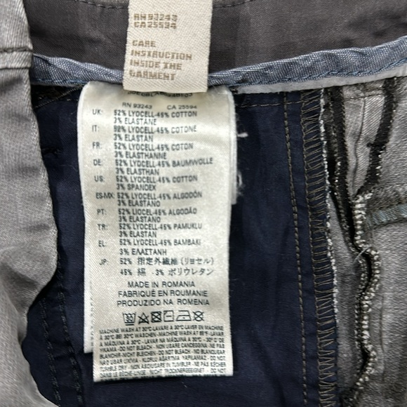 ⭐️ Men’s Diesel slim chino Denim * US 26 * Grey - Picture 8 of 8